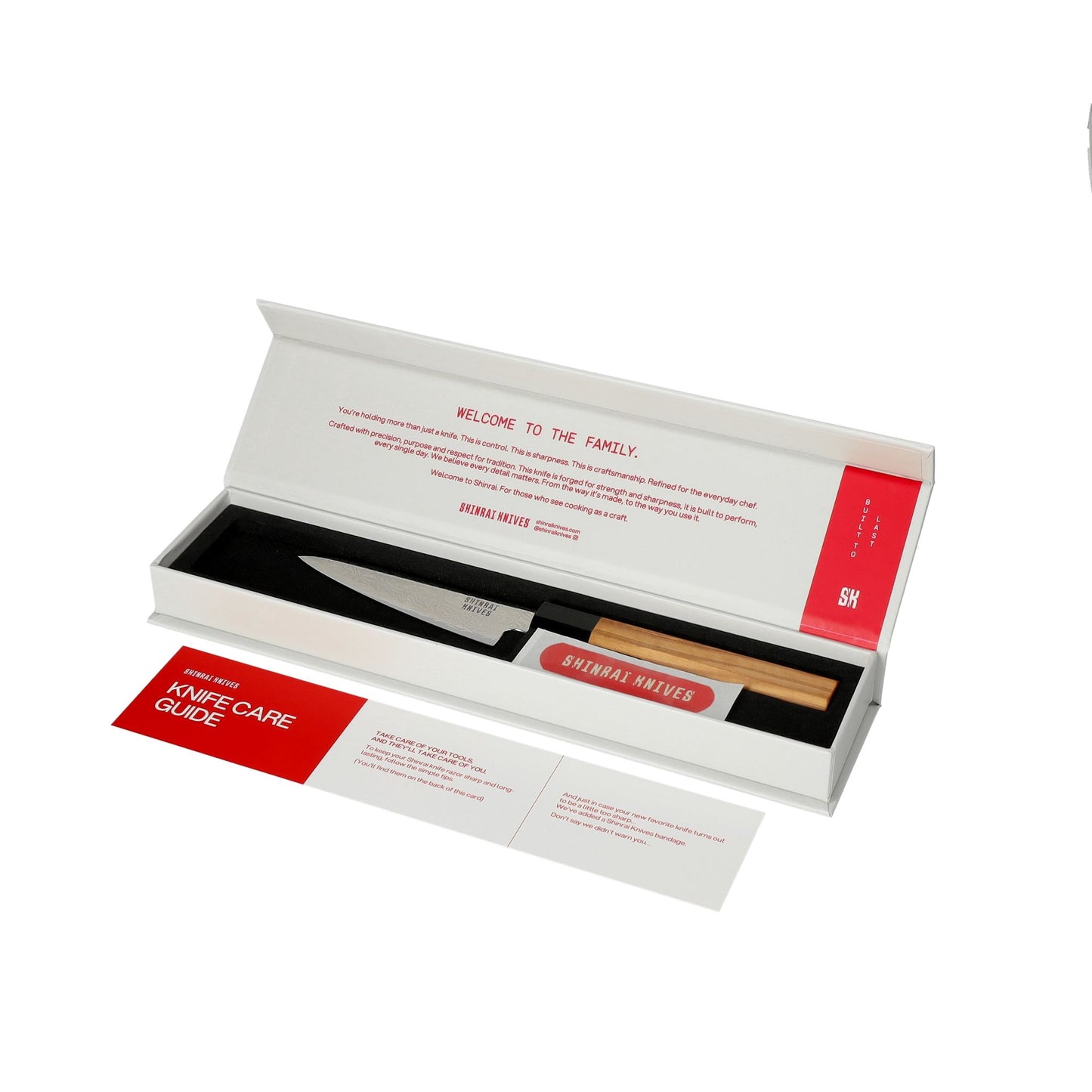 Shinrai Knives - Takumi Kaza 7-piece Damascus Knife Set