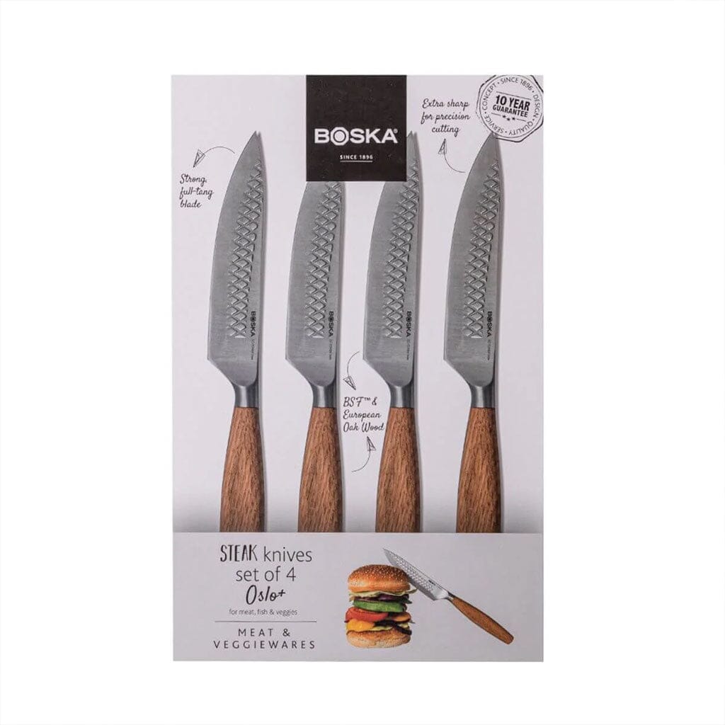 Boska - Steakmessen Oslo+, Set van 4 Steakmes Boska