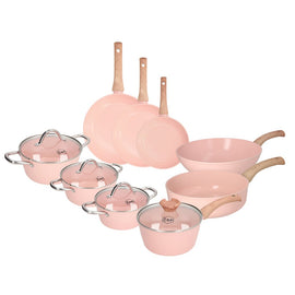 Cook & Pan - Blush Pan Set 9-piece Cook & Pan - Blush Pannenset 9-delig Pannenset Cook & Pan