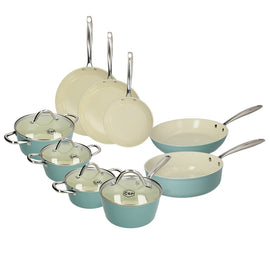 Cook & Pan - Go Blue Pan Set 9-piece Cook & Pan - Go Blue Pannenset 9-delig Pannenset Cook & Pan