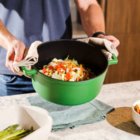 Cook & Pan - Cocotte en fonte écologique 28 cm - 6,5 litres