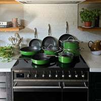 Cook & Pan - Honey Go Green Kookpot 22 cm met glazen deksel Cook & Pan