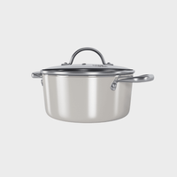 Cook & Pan - Honey Go Ivory Kookpot 20 cm met glazen deksel Cook & Pan