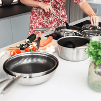 Cook & Pan - Honey RVS Pannenset 5-delig Pannenset Cook & Pan