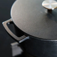 Cook & Pan - Signature Gietijzeren Braadpan 24 cm - 4 liter Braadpan Cook & Pan
