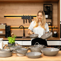 Cook & Pan - Taupe of Mind Koekenpannenset 2-delig Pannenset Cook & Pan