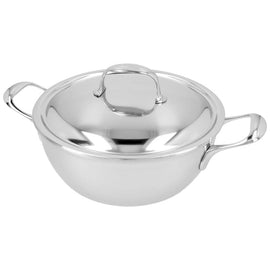 Demeyere - Atlantis 7 Conical simmering pan with lid 24 cm Demeyere - Atlantis 7 Conische sudderpan met deksel 24 cm Demeyere
