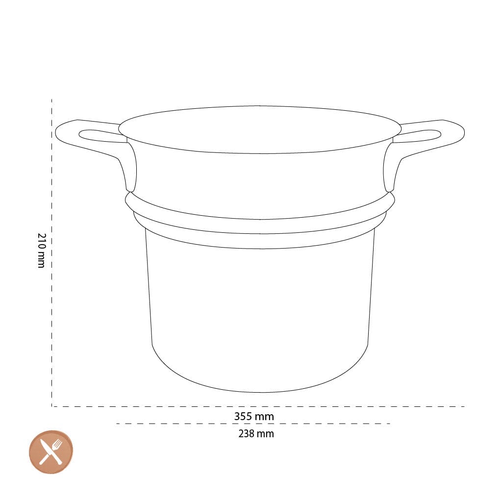 Demeyere - Atlantis 7 Pasta inzet 24 cm Pasta inzet Demeyere