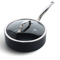 Batterie de cuisine GreenPan - Barcelona Pro 4 pièces 20/24/24 cm - 2 poêles + cocotte avec couvercle