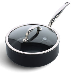 GreenPan - Barcelona Casserole with ceramic non-stick coating and lid 24 cm GreenPan - Barcelona Stoofpan met keramisiche antiaanbaklaag met deksel 24 cm Braadpan GreenPan