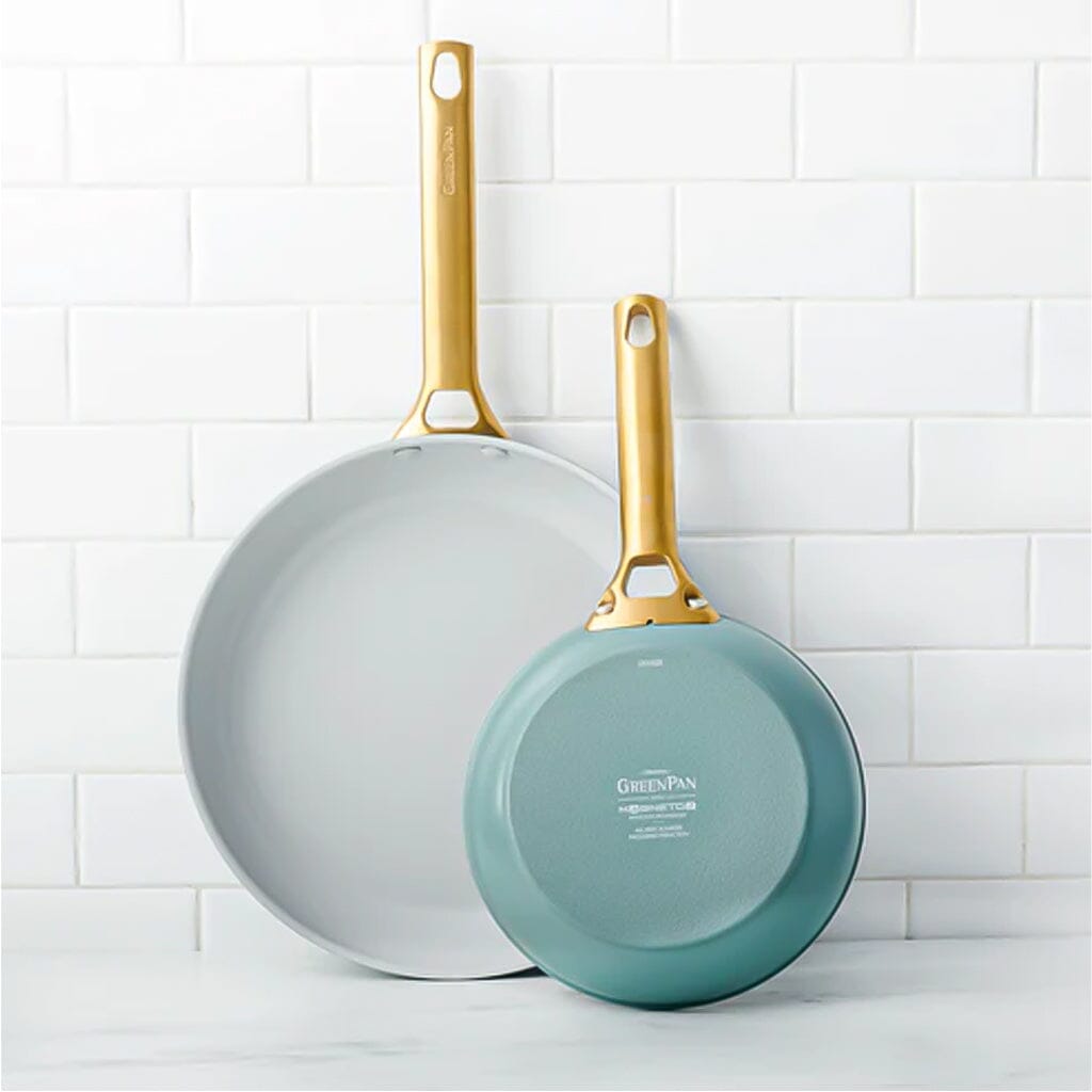 GreenPan - Padova Smokey Blue 2-delige pannenset met keramische antiaanbaklaag 20/28 cm Pannenset GreenPan
