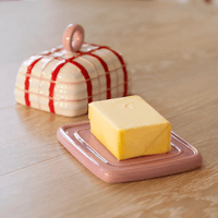 &Klevering - Beurrier à carreaux roses &Klevering