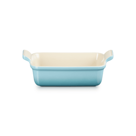 Le Creuset - Plat à four Heritage rectangulaire bleu Caraïbes 19 x 14 cm Le Creuset - Heritage Ovenschaal rechthoekig Caribbean Blue 19 x 14 cm Ovenschaal Le Creuset