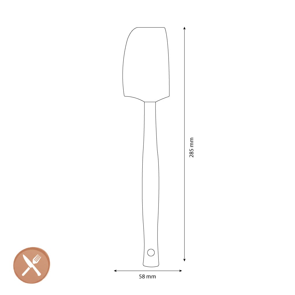 Le Creuset - Premium medium lepelspatel Bleu Riviera Spatel Le Creuset