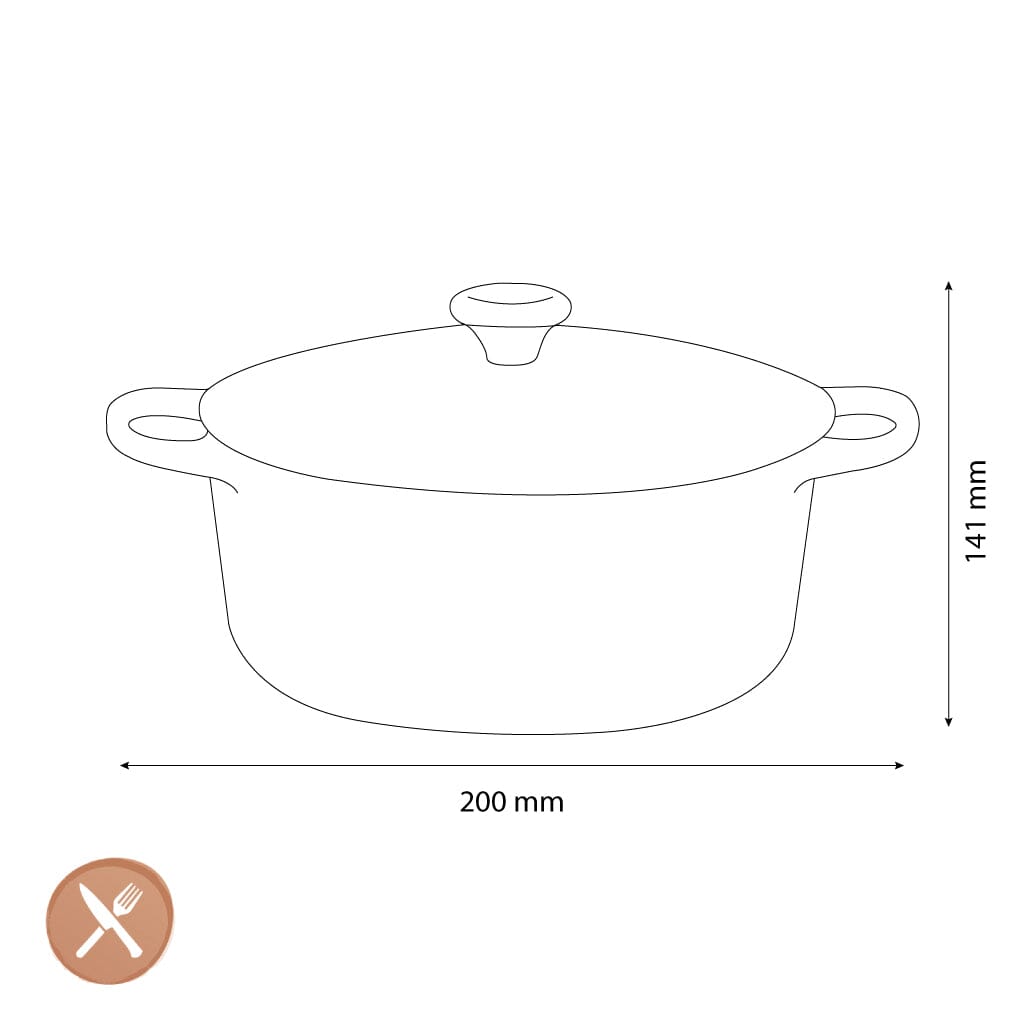 Le Creuset - Signature Braadpan - Blue Riviera - 20 cm Braadpan Le Creuset