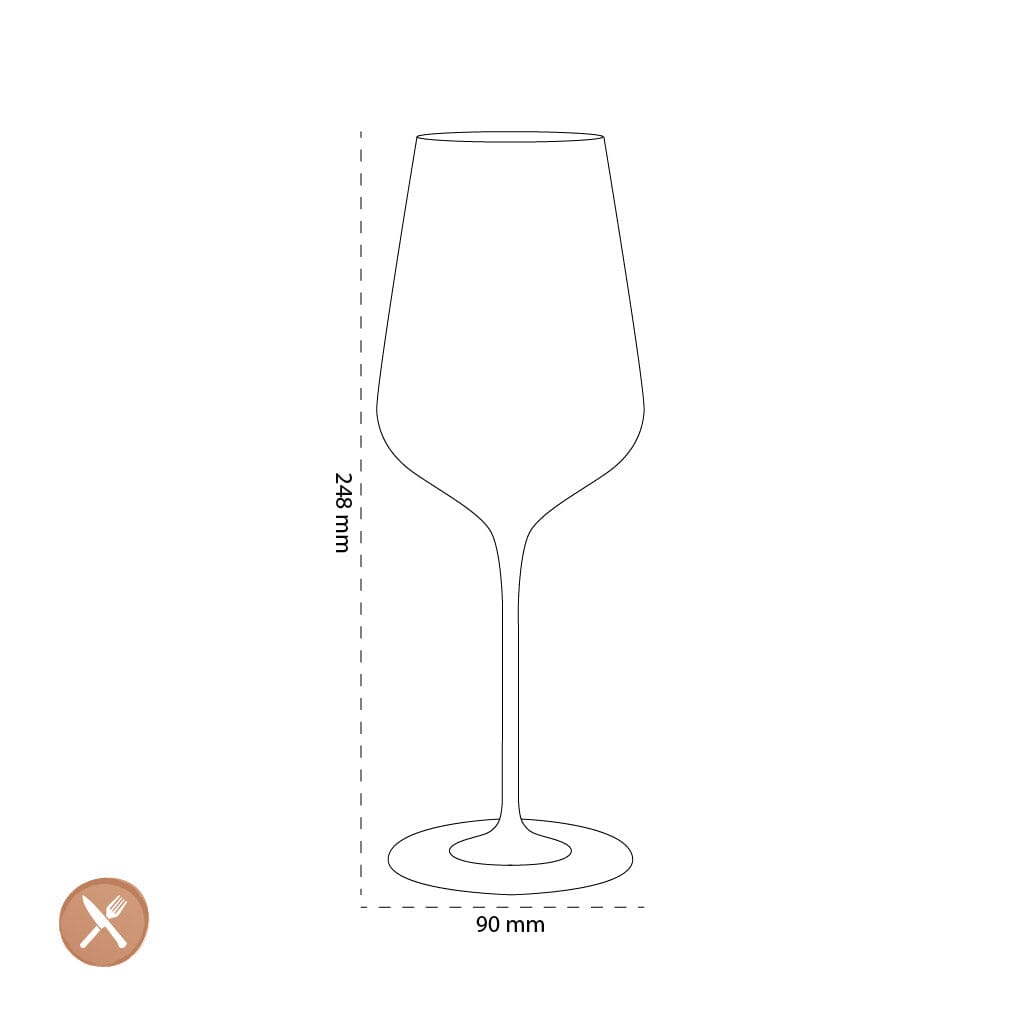 Leonardo - BRUNELLI Witte Wijnglazen 580ml - 6 stuks Witte wijnglazen Leonardo