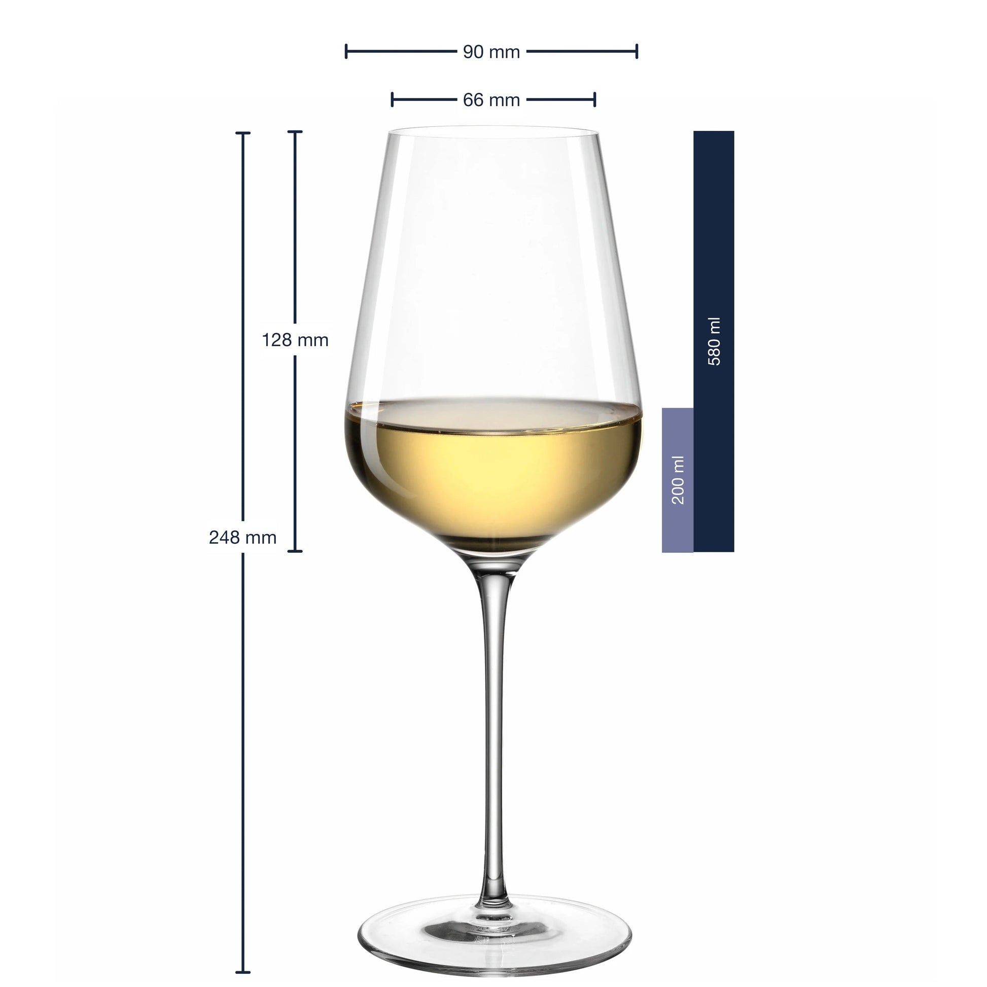 Leonardo - White wine 580ml Brunelli Wijnglazen Leonardo
