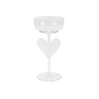 Lepelclub - Chamapgne Coupe - Hart - Transparant Champagne glazen LepelClub