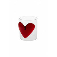 Lepelclub - Verre en forme de cœur - Verres à boire rouges LepelClub