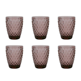 Médard de Noblat - Verre à Boire Diamant 22cl Violet (lot de 6) Bezig met laden...