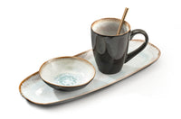 Medard de Noblat - Shadow Aqua - Dinnerbord 28 cm (set van 6) Dinerborden Medard de Noblat