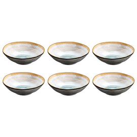 Medard de Noblat - Shadow Aqua Large Bowls 15.2 cm (set of 6) Medard de Noblat - Shadow Aqua Grote Kommen 15.2 cm (set van 6) Kommen Medard de Noblat