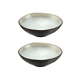 Medard de Noblat - Shadow Nacre - Salad bowl 24 cm (set of 2) Medard de Noblat - Shadow Nacre - Saladeschaal 24 cm (set van 2) Schalen Medard de Noblat