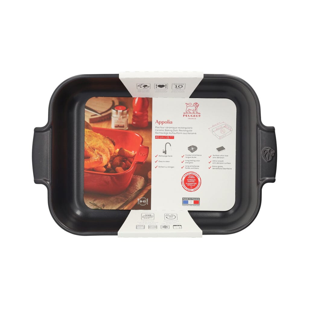Peugeot - Appolia Rechthoekige ovenschaal 40 cm leisteen Peugeot