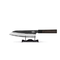 Couteaux Shinrai - Édition Blackout, couteau Santoku Damas 18 cm