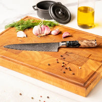 Shinrai Knives - Epoxy Onyx 6-delige Messenset + Messenblok Stans Messenset met blok Shinrai Knives