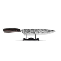 Shinrai Knives - Hammered RVS 5-delige Messenset - Koksmes + Broodmes + Nakiri + Kleine Santoku + Schilmes Messenset Shinrai Knives