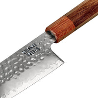 Shinrai Knives - Kigami Exclusive Damascus 5-delige set - Koksmes + Broodmes + Nakiri + Santoku + Schilmes Messenset Shinrai Knives