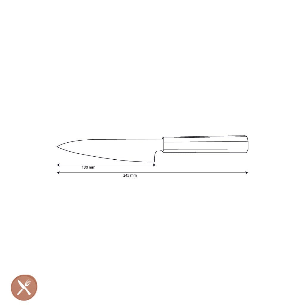 Shinrai Knives - Kigami Exclusive Damascus Officemes 13 cm Officemes Shinrai Knives