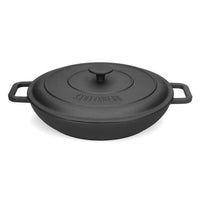 Skottsberg - Cast Iron Braadpan 31,5 cm rond met deksel Braadpan Skottsberg