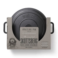 Skottsberg - Cast Iron Braadpan 31,5 cm rond met deksel Braadpan Skottsberg