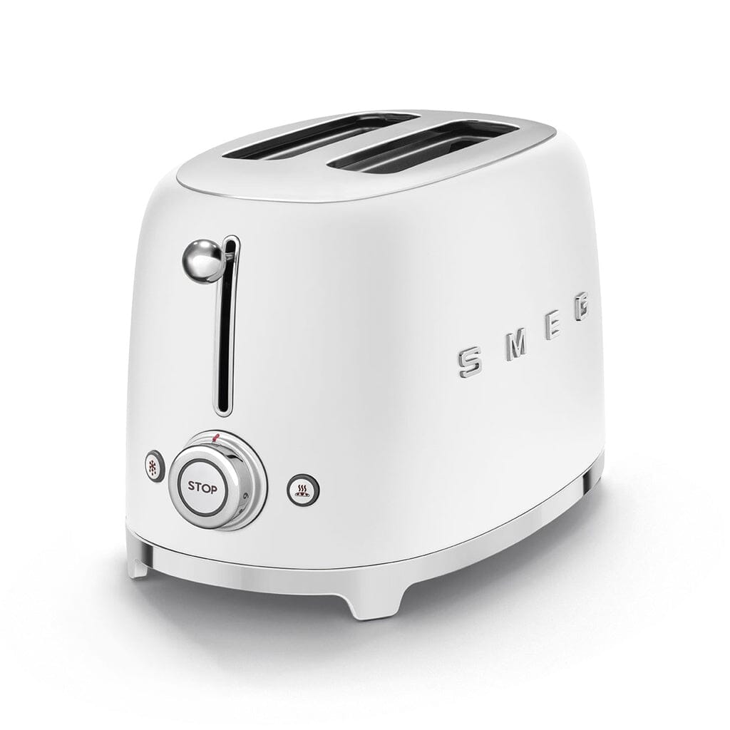 Smeg - Broodroosters | Mat Wit | Jaren 50 | Toaster 2x2 Broodrooster Smeg