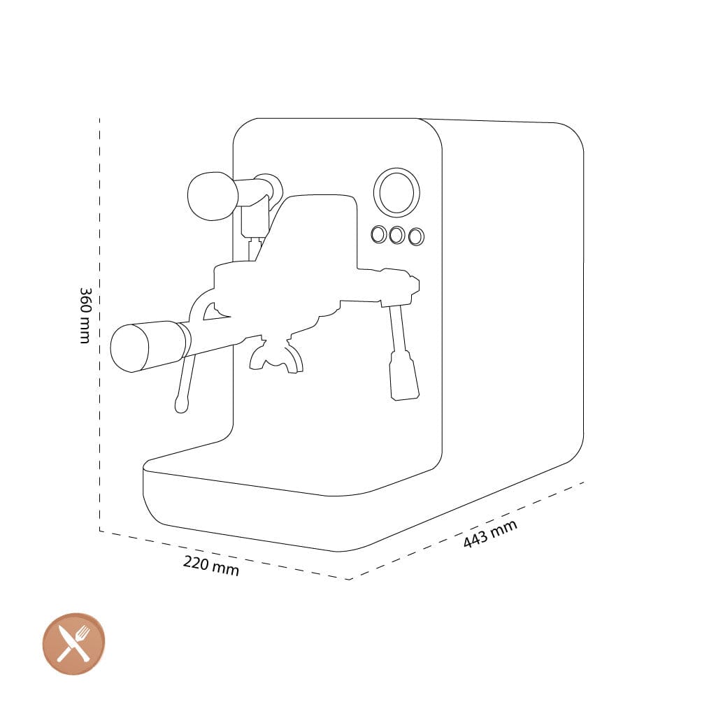 Smeg - Espressomachine Mat Zwart Handmatige Espressomachine Smeg
