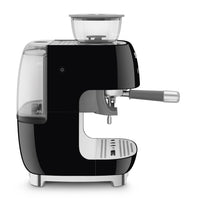 Smeg - Espressomachine | Zwart | Jaren 50 | Handmatige espressomachine met geïntegreerde bonenmaler Handmatige Espressomachine Smeg