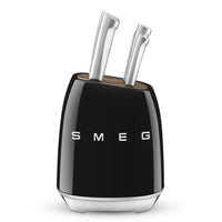 SMEG - Messenblok met 6 messen Zwart Messenset met blok Smeg