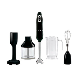 Smeg - Hand blender | Black | 1950s | Hand blender with accessories + Smeg - Staafmixer | Zwart | Jaren 50 | Staafmixer met accessoires | Plus pakket Staafmixer Smeg