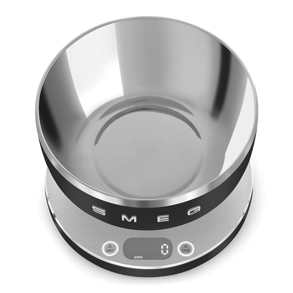 SMEG - Weegschaal Digitaal 5KG Mat Zwart Keukenweegschaal Smeg