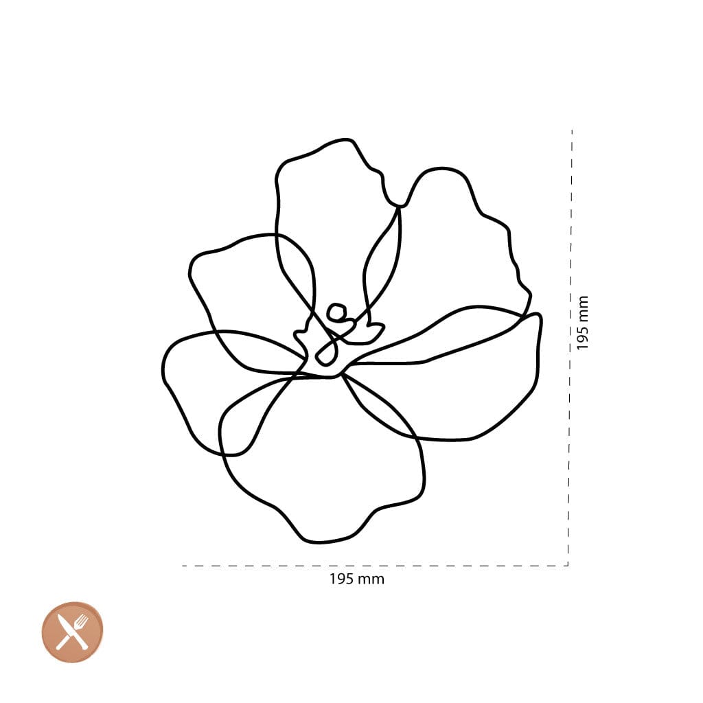 Tools2Cook - Siliconen Onderzetter Poppy Red Onderzetter Tools2Cook