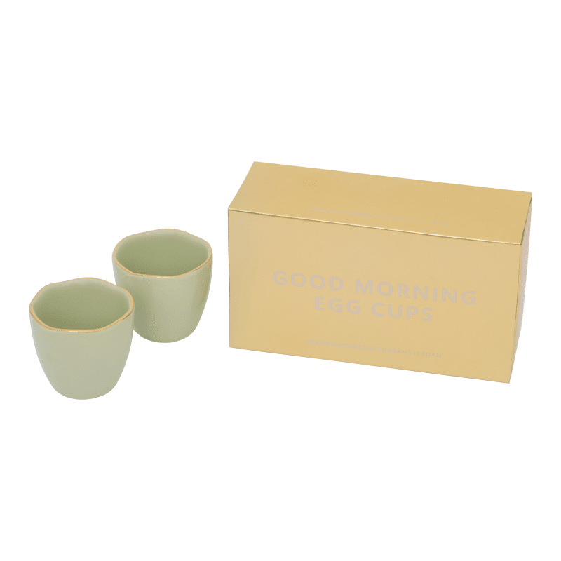 Urban Nature Culture - Bonjour - Coquetiers - Vert pâle - Lot de 2
