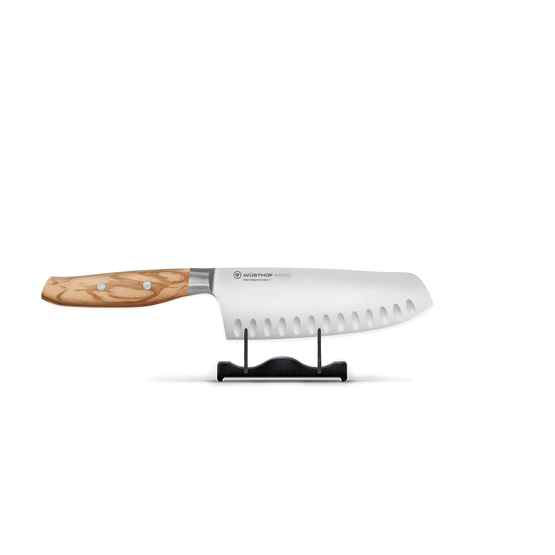 Wusthof - Amici Santoku met kuiltjes 17 cm Santokumes Wusthof