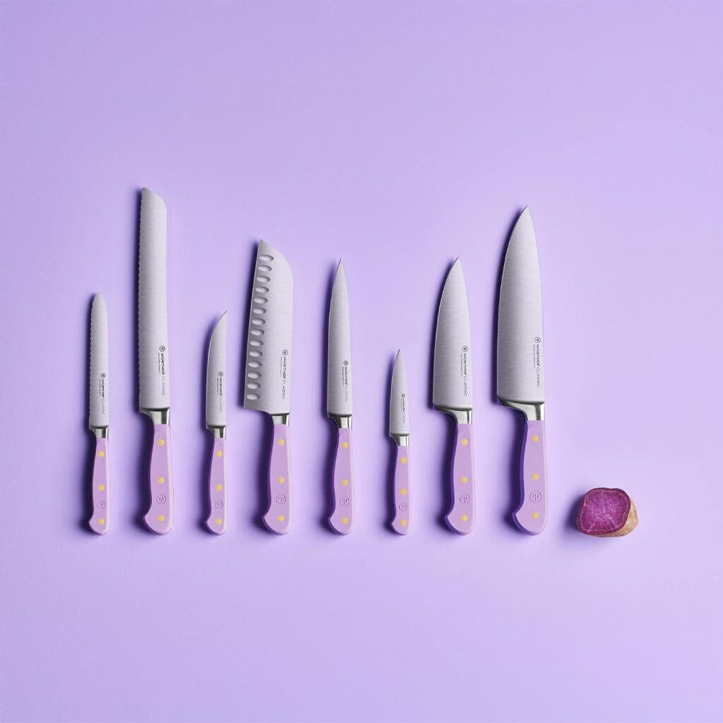 Wusthof - Classic Colour 7-delige messenset met blok Purple Yam Messenset met blok Wusthof