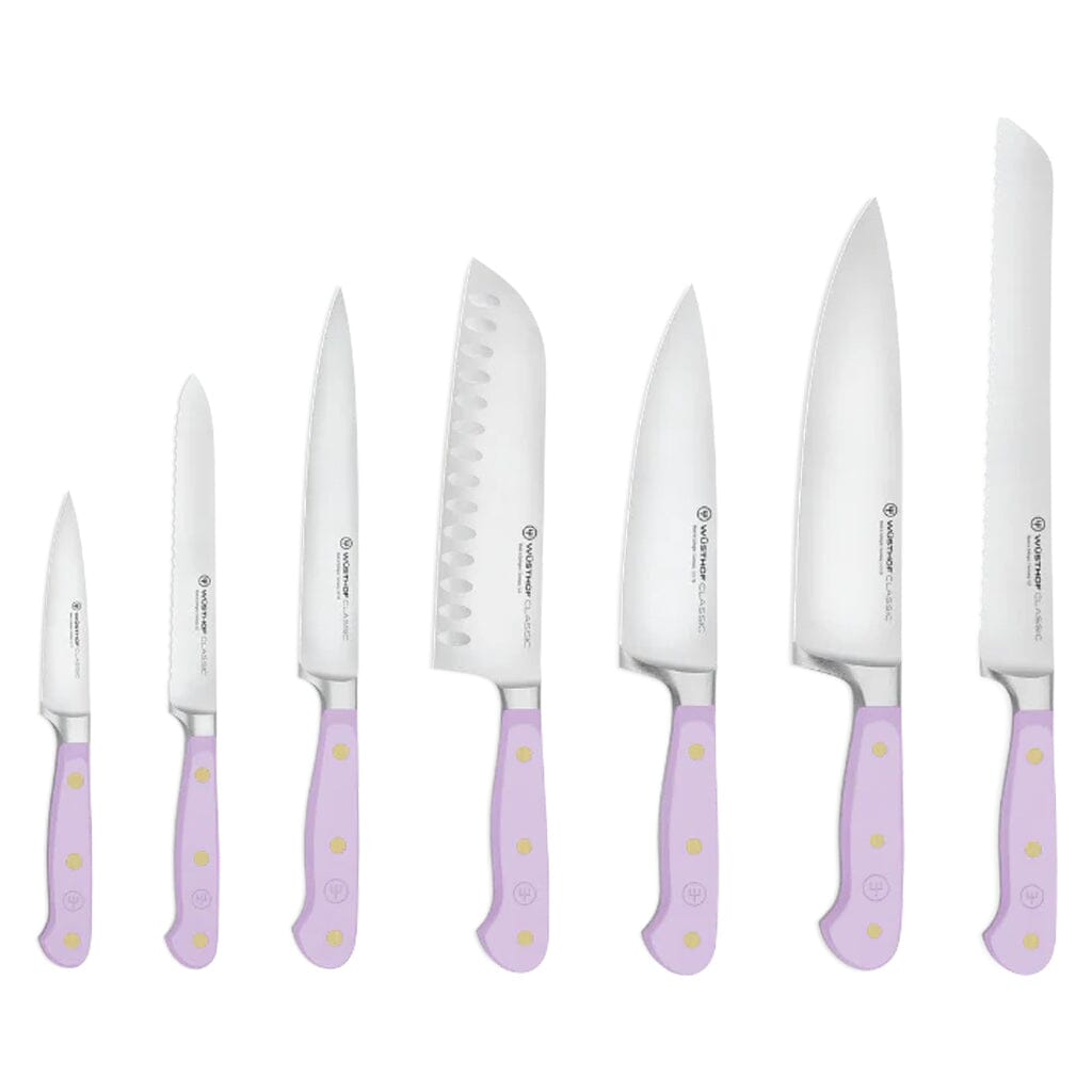 Wusthof - Classic Colour 7-delige messenset met blok Purple Yam Messenset met blok Wusthof