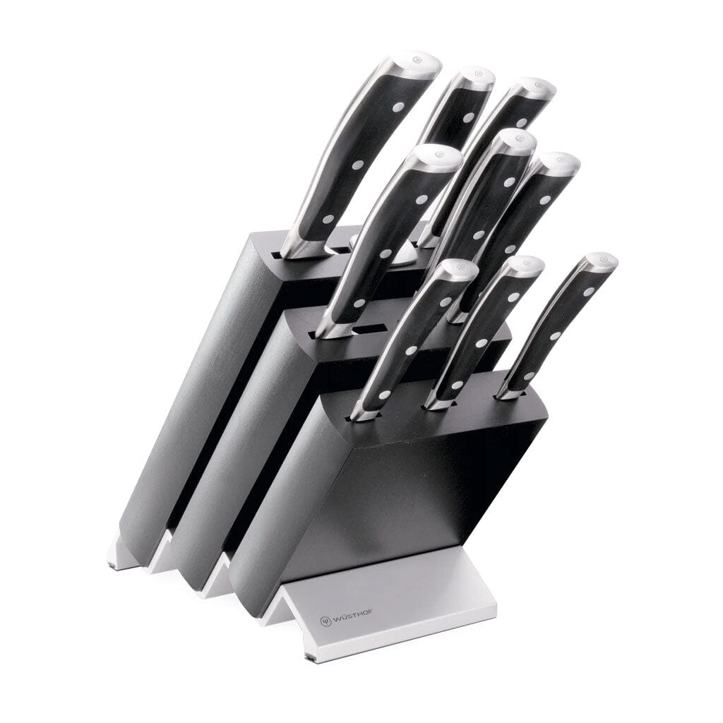 Wusthof - Classic Ikon 9-delige Messenset met zwart messenblok Messenset met blok Wusthof