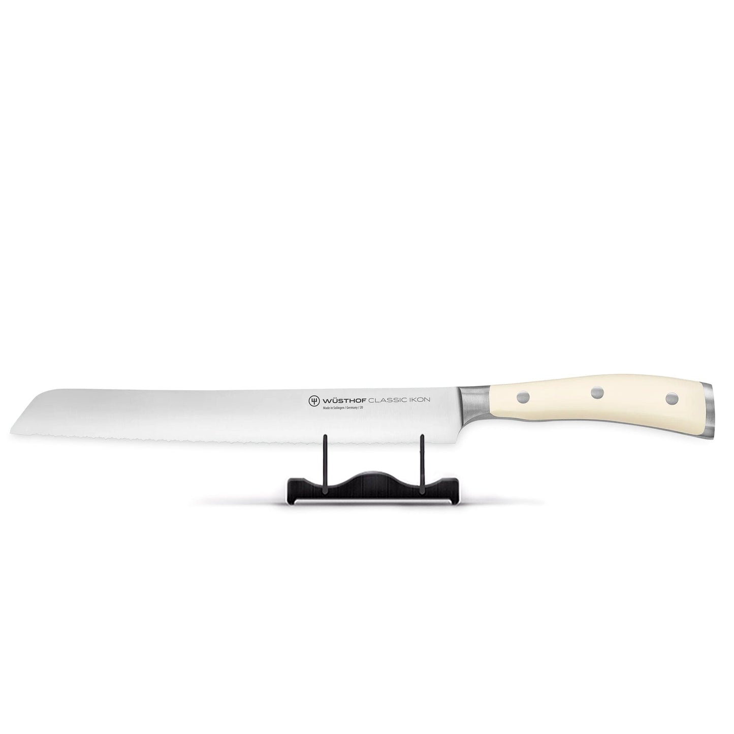 Wusthof - Classic Ikon Broodmes Creme met dubbele kartelrand 23 cm Broodmes Wusthof