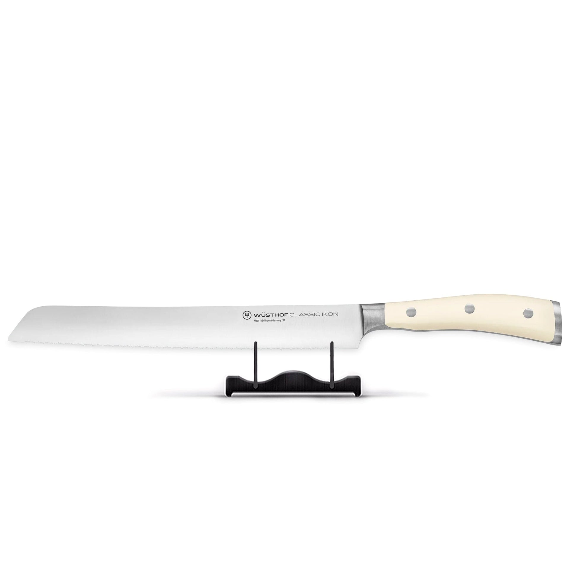 Wusthof - Classic Ikon Broodmes Creme met dubbele kartelrand 23 cm Broodmes Wusthof