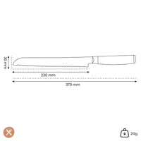 Yaxell - Ran Broodmes 23 cm Broodmes Yaxell